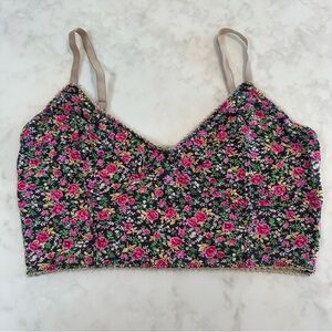 Decree Floral Bralette. Size Medium